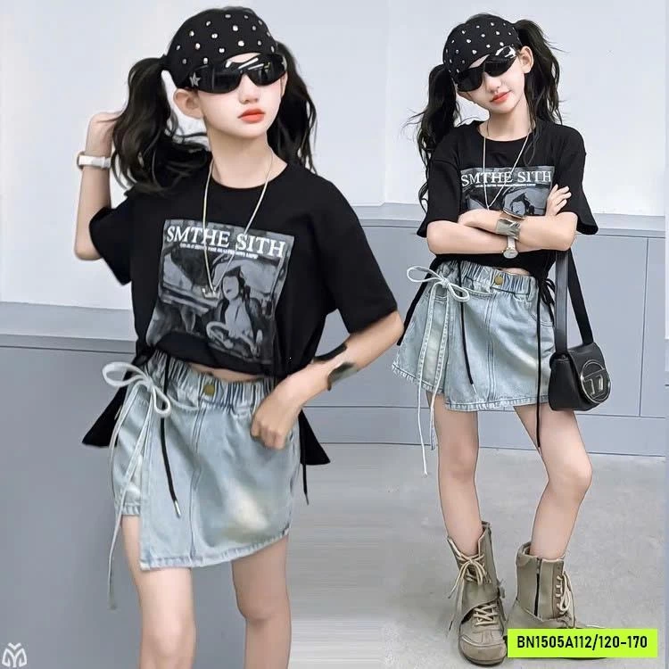 ÁO ĐEN MIX CV JEANS SZ ĐẠI
