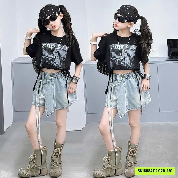 ÁO ĐEN MIX CV JEANS SZ ĐẠI