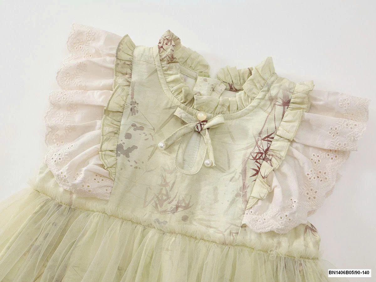 ĐẦM XANH CÁNH TIÊN MIX VOAN  PREMIUM.ICON