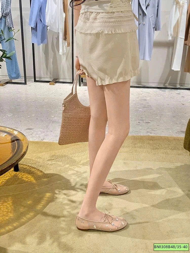 GIÀY BỆT LƯỚI ĐÍNH ĐÁ