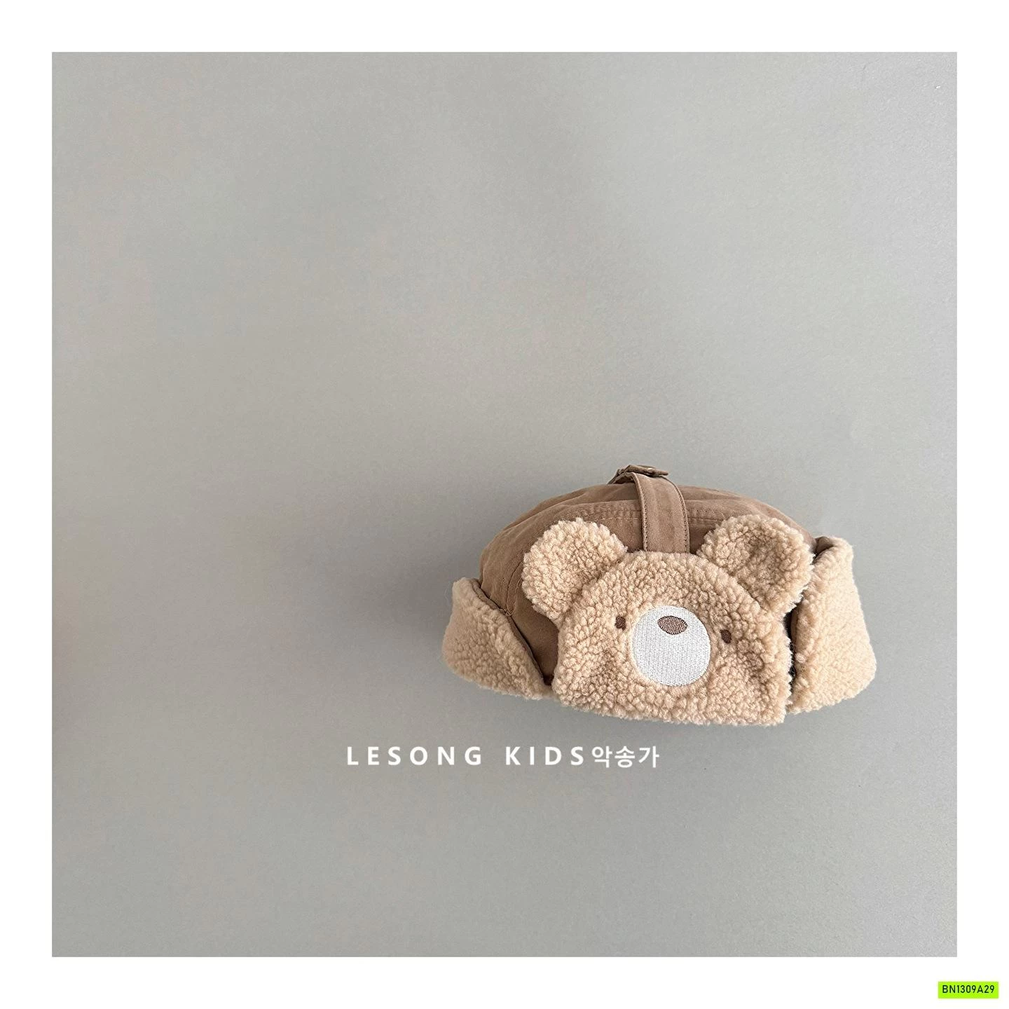 MŨ PHI CÔNG BỊT TAI GẤU KUTE