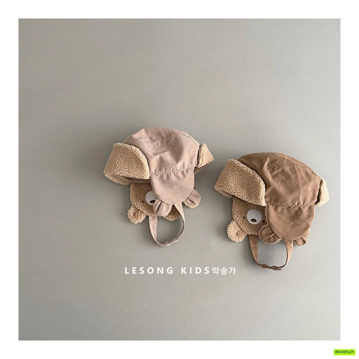 MŨ PHI CÔNG BỊT TAI GẤU KUTE