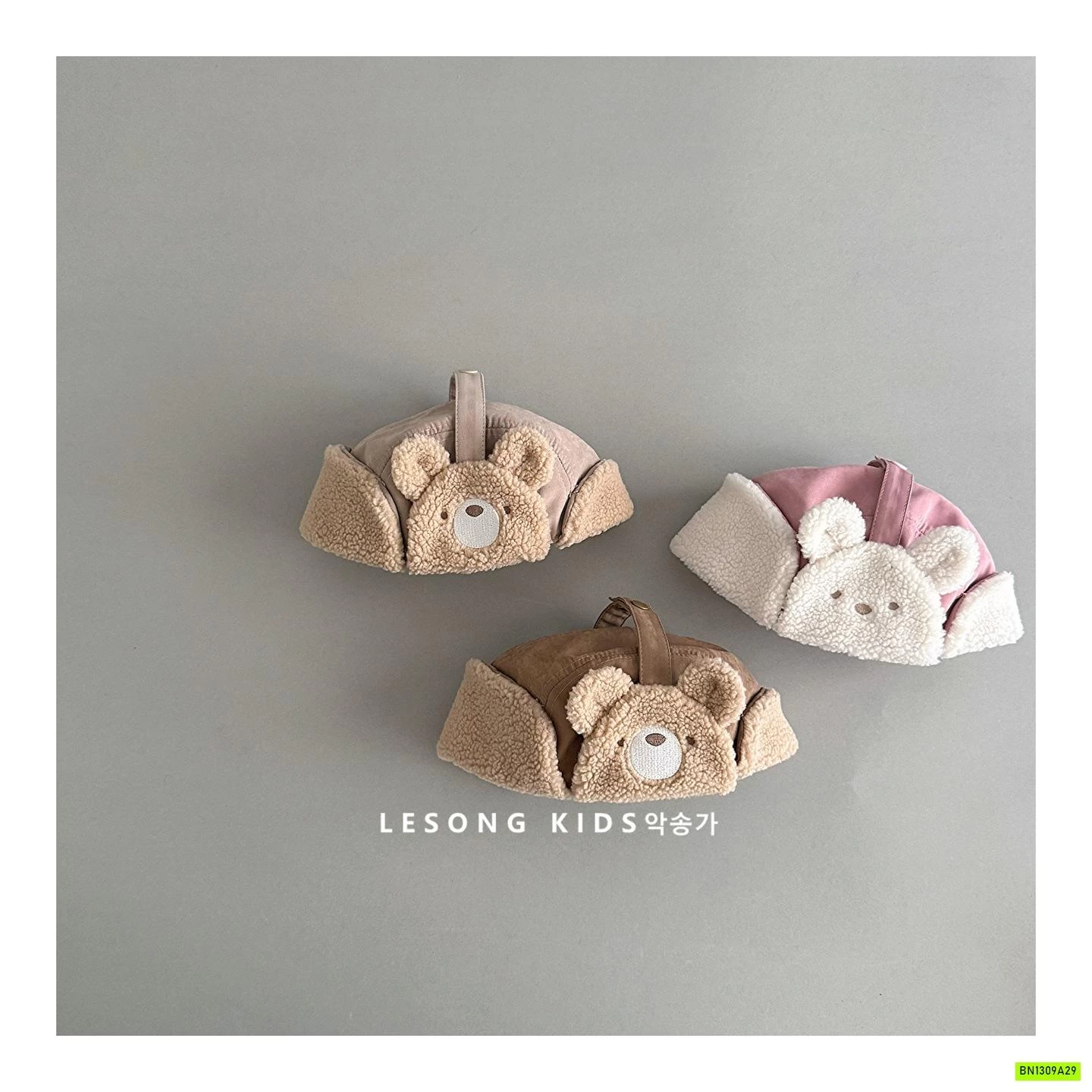 MŨ PHI CÔNG BỊT TAI GẤU KUTE