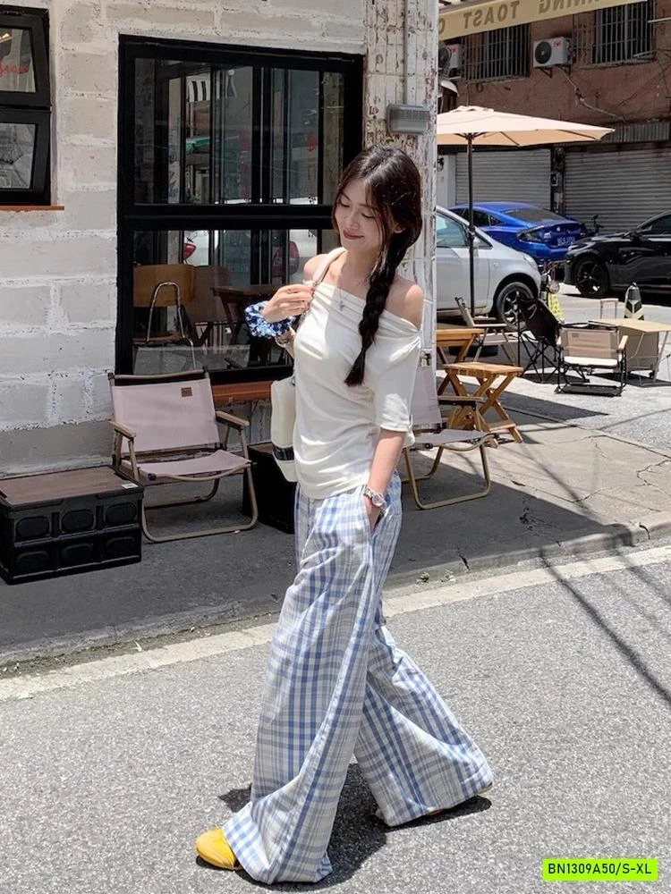 QUẦN ĐŨI SUÔNG CARO XANH