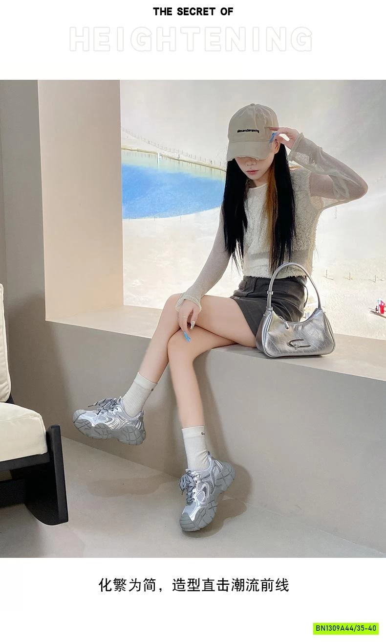 SNEAKER THỂ THAO HACK DÁNG NỮ