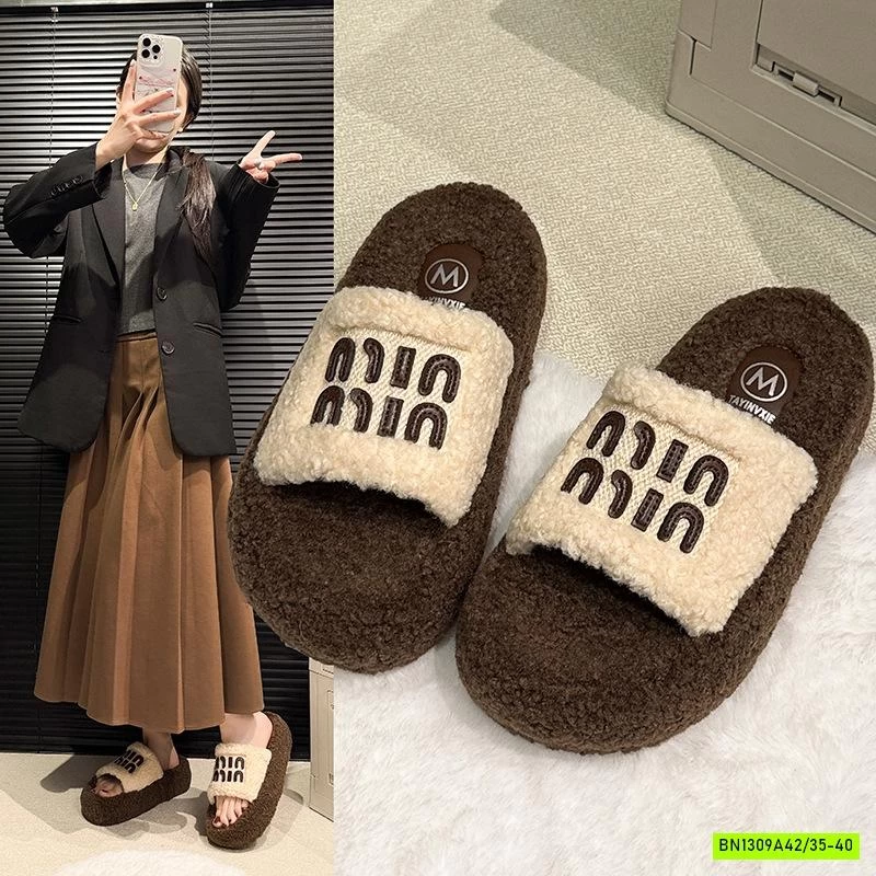 DÉP LÔNG ĐẾ BÁNH MÌ MIU MIU