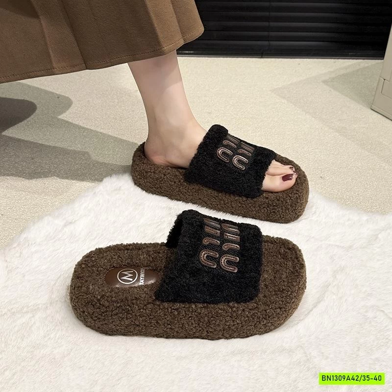 DÉP LÔNG ĐẾ BÁNH MÌ MIU MIU