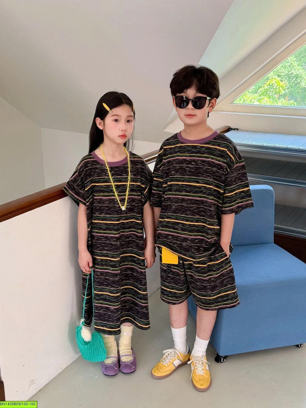 SET ĐÔI KẺ TONE XÁM ĐEN- KẺ VÀNG