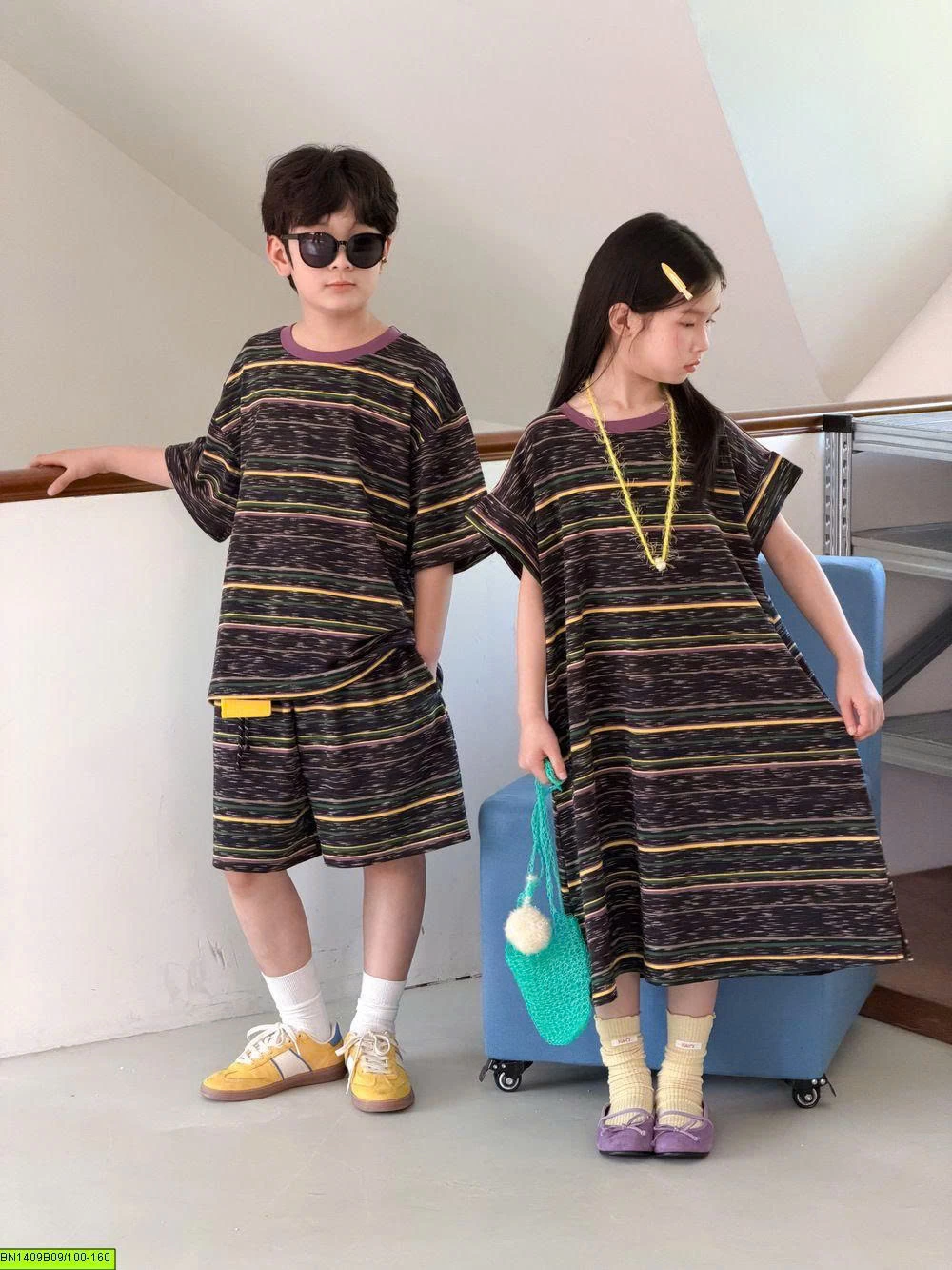 SET ĐÔI KẺ TONE XÁM ĐEN- KẺ VÀNG