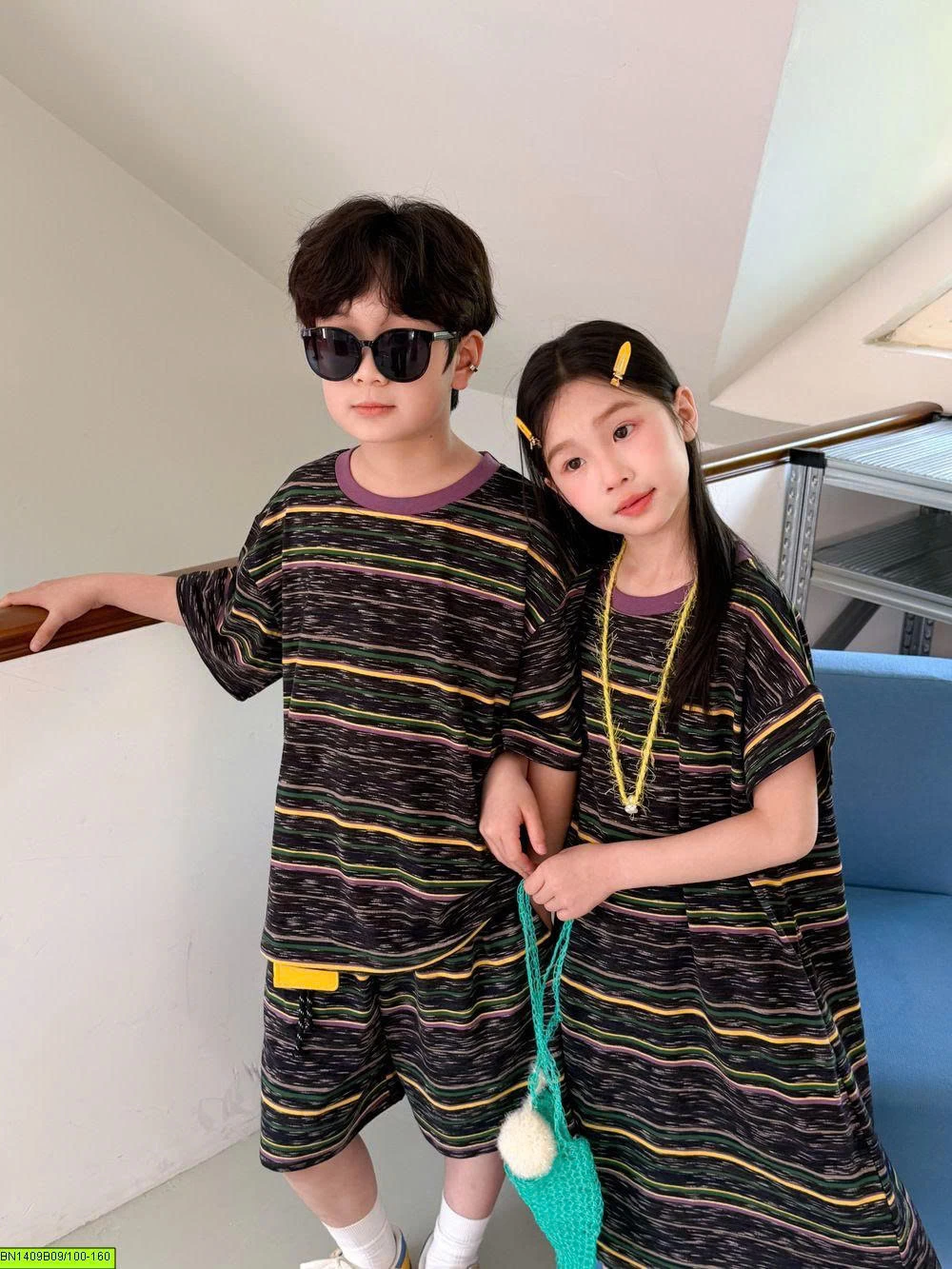 SET ĐÔI KẺ TONE XÁM ĐEN- KẺ VÀNG