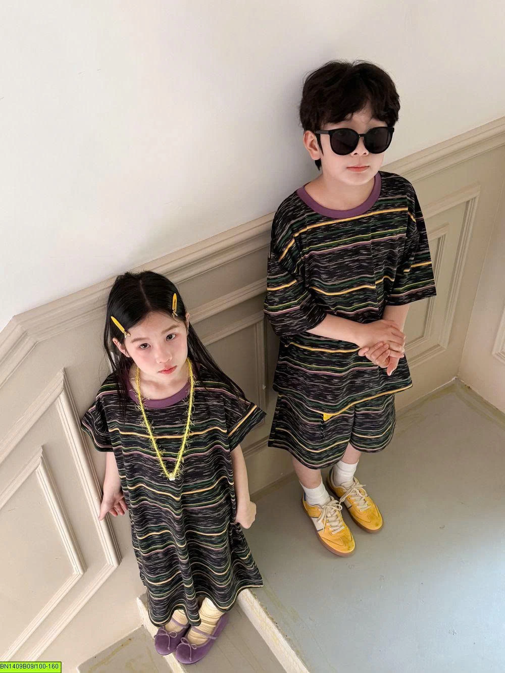 SET ĐÔI KẺ TONE XÁM ĐEN- KẺ VÀNG