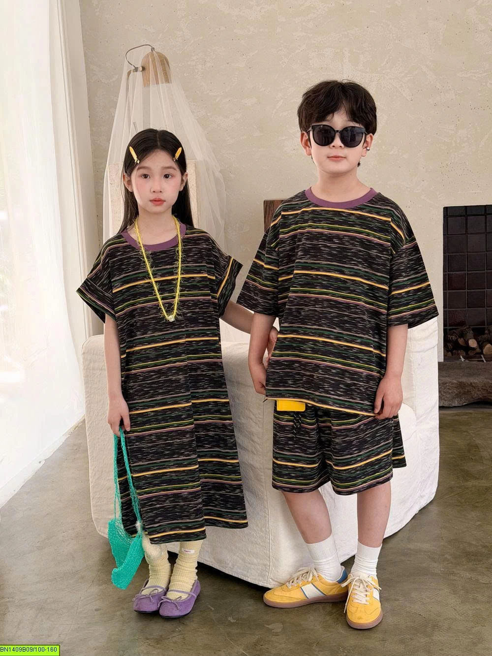 SET ĐÔI KẺ TONE XÁM ĐEN- KẺ VÀNG