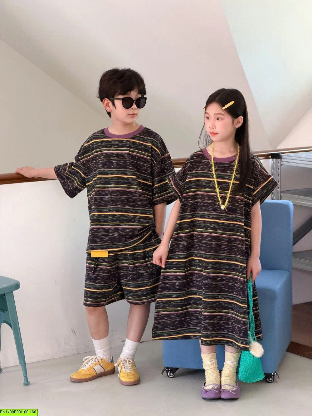 SET ĐÔI KẺ TONE XÁM ĐEN- KẺ VÀNG