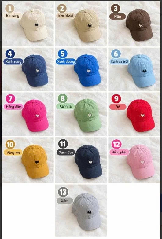 MŨ LƯỠI TRAI NGỰA NHỎ