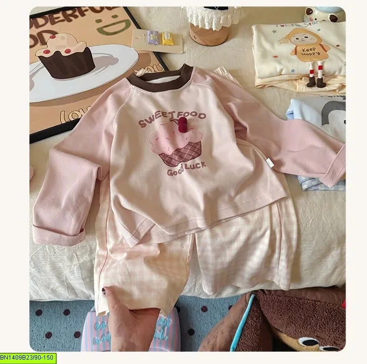 BỘ COTTON HOẠT HÌNH MẶC NHÀ