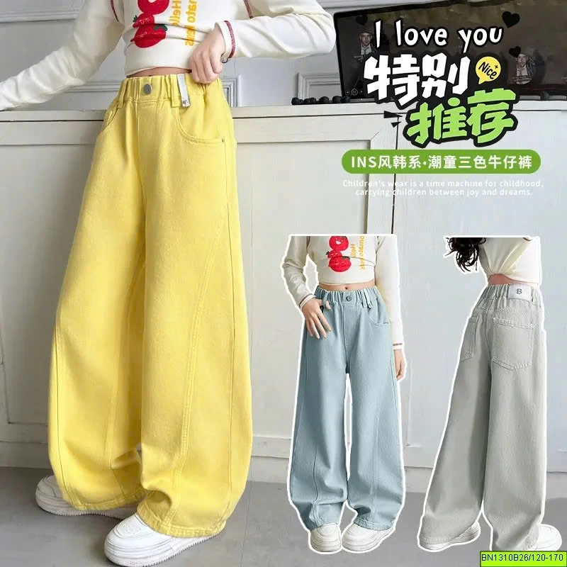 QUẦN JEAN ỐNG RỘNG BÉ GÁI