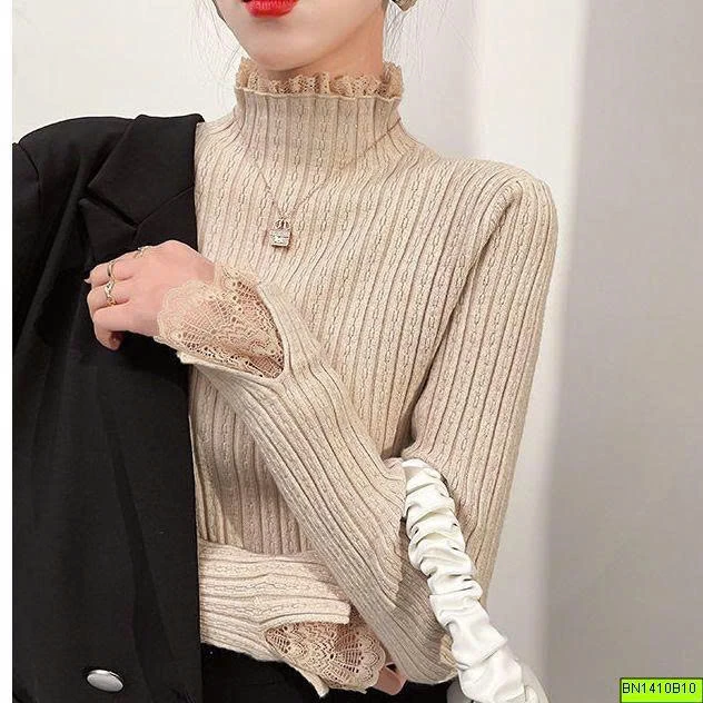 ÁO LEN GIỮ NHIỆT PHỐI REN