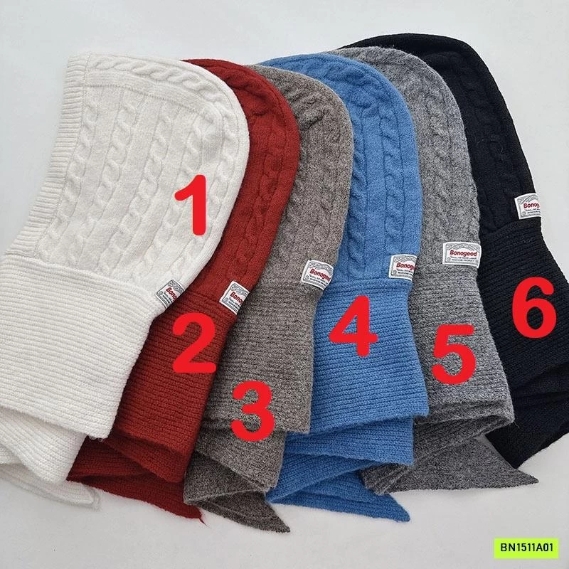 MŨ LEN LIỀN KHĂN QUÀNG NỮ