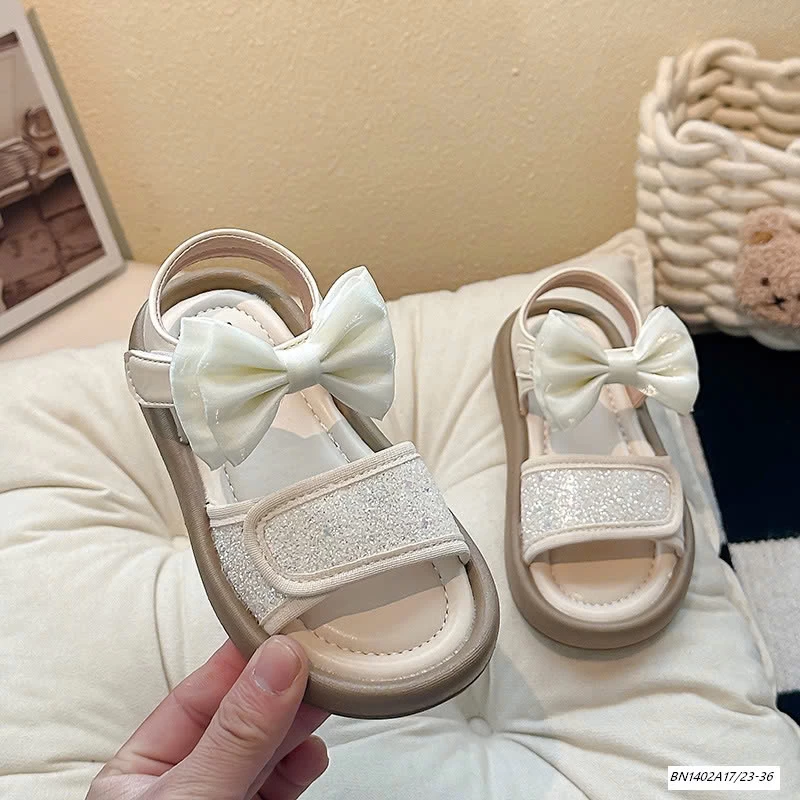 SANDAL LẤP LÁNH QUAI NƠ
