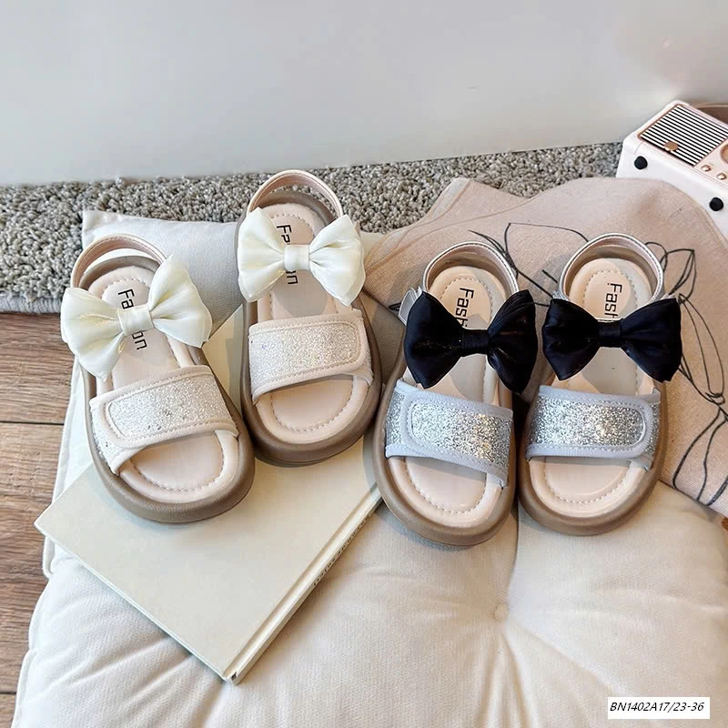 SANDAL LẤP LÁNH QUAI NƠ