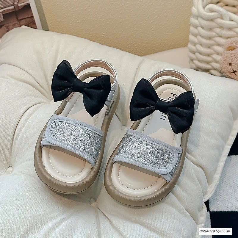 SANDAL LẤP LÁNH QUAI NƠ