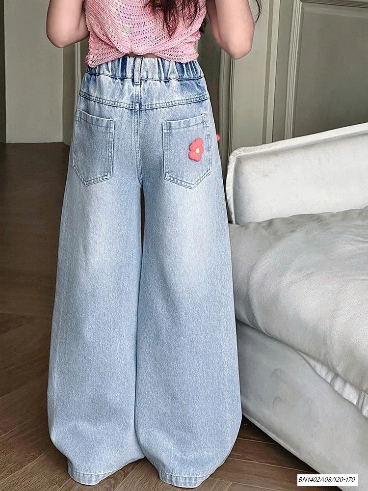 JEANS SUÔNG GẮN HOA SZ ĐẠI