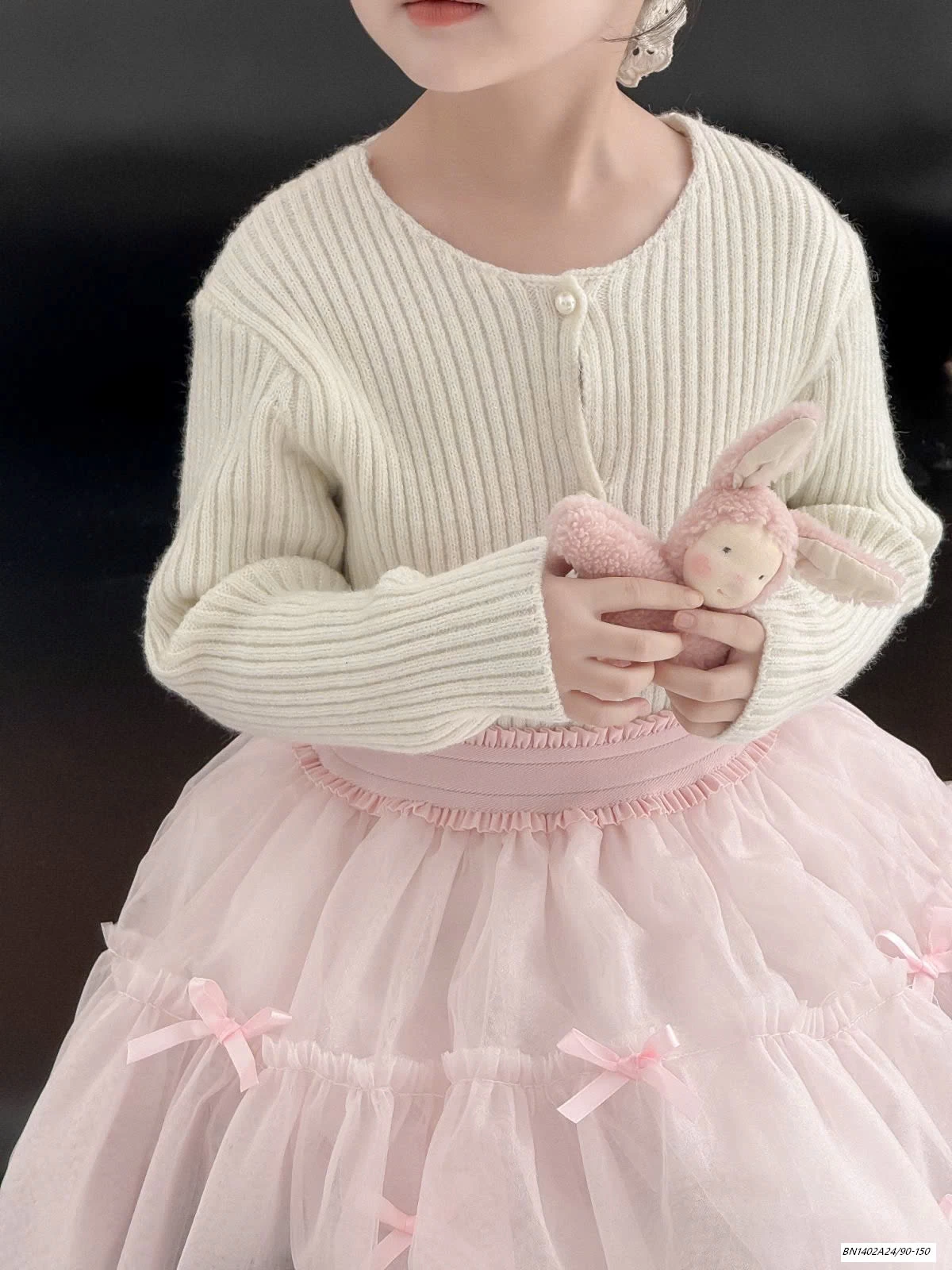 CHÂN VÁY VOAN BỒNG GẮN NƠ