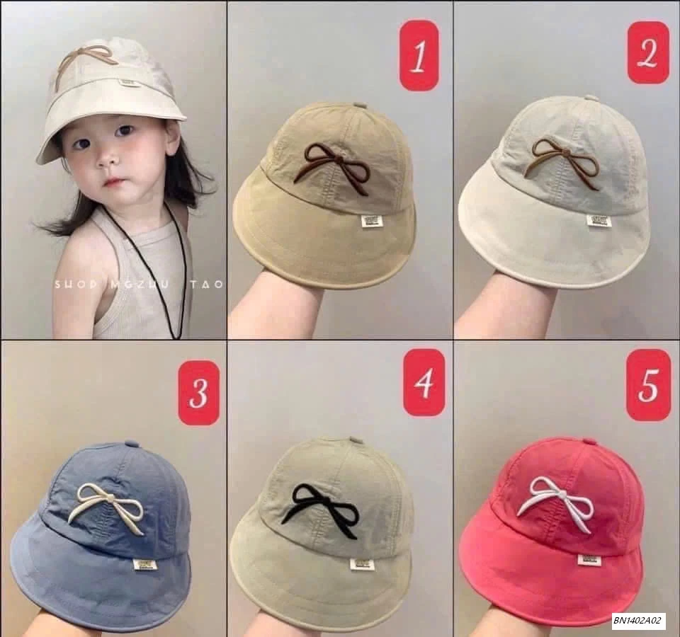 MŨ CHỐNG NẮNG THÊU NƠ