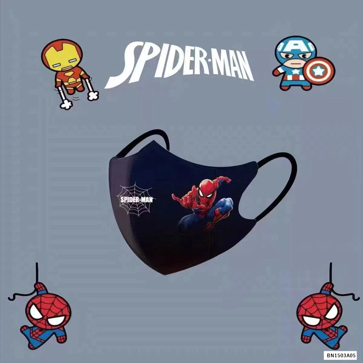 SET 50C KHẨU TRANG 3D SIÊU NHÂN