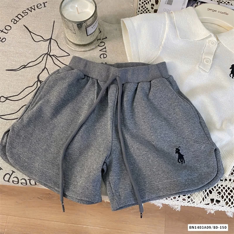 SÉT POLO SHORT COTTON THÊU LOGO