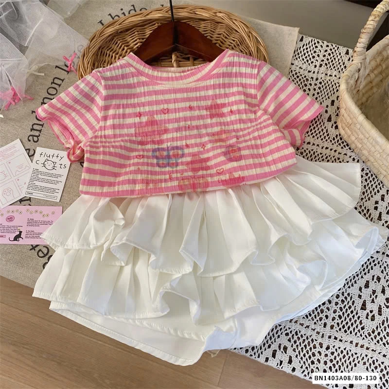 SÉT ÁO HỒNG MIX CV TRẮNG