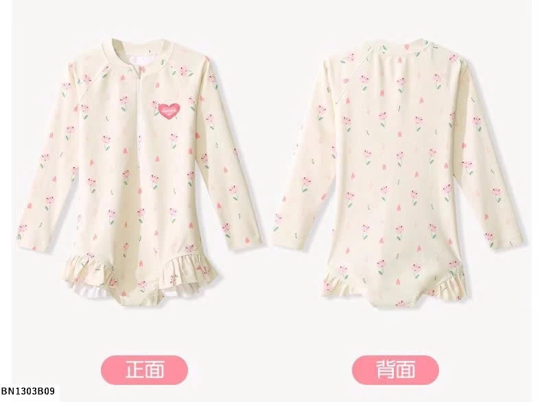 ÁO BƠI HOA BÉ GÁI