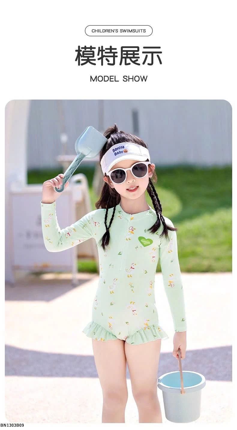 ÁO BƠI HOA BÉ GÁI