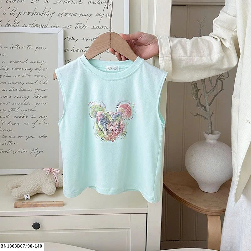 ÁO SÁT NÁCH BÉ GÁI IN HÌNH THỎ