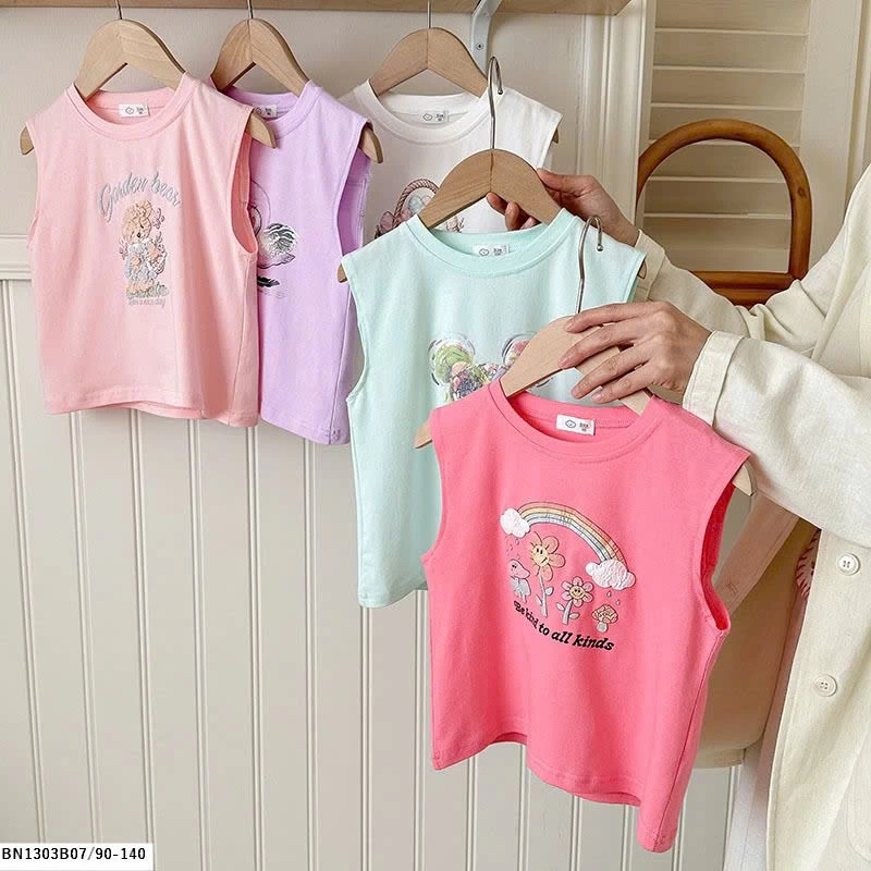 ÁO SÁT NÁCH BÉ GÁI IN HÌNH THỎ