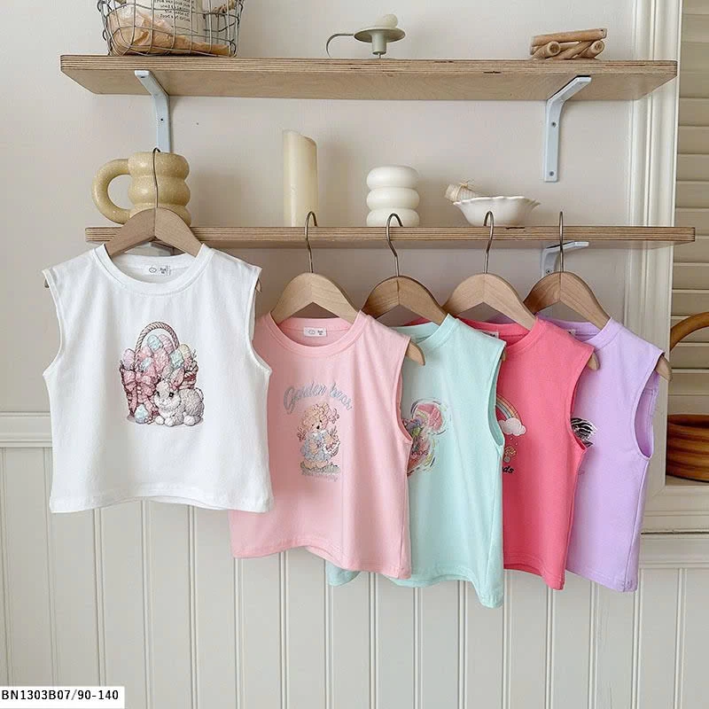 ÁO SÁT NÁCH BÉ GÁI IN HÌNH THỎ