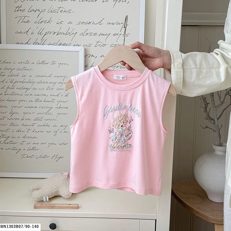 ÁO SÁT NÁCH BÉ GÁI IN HÌNH THỎ