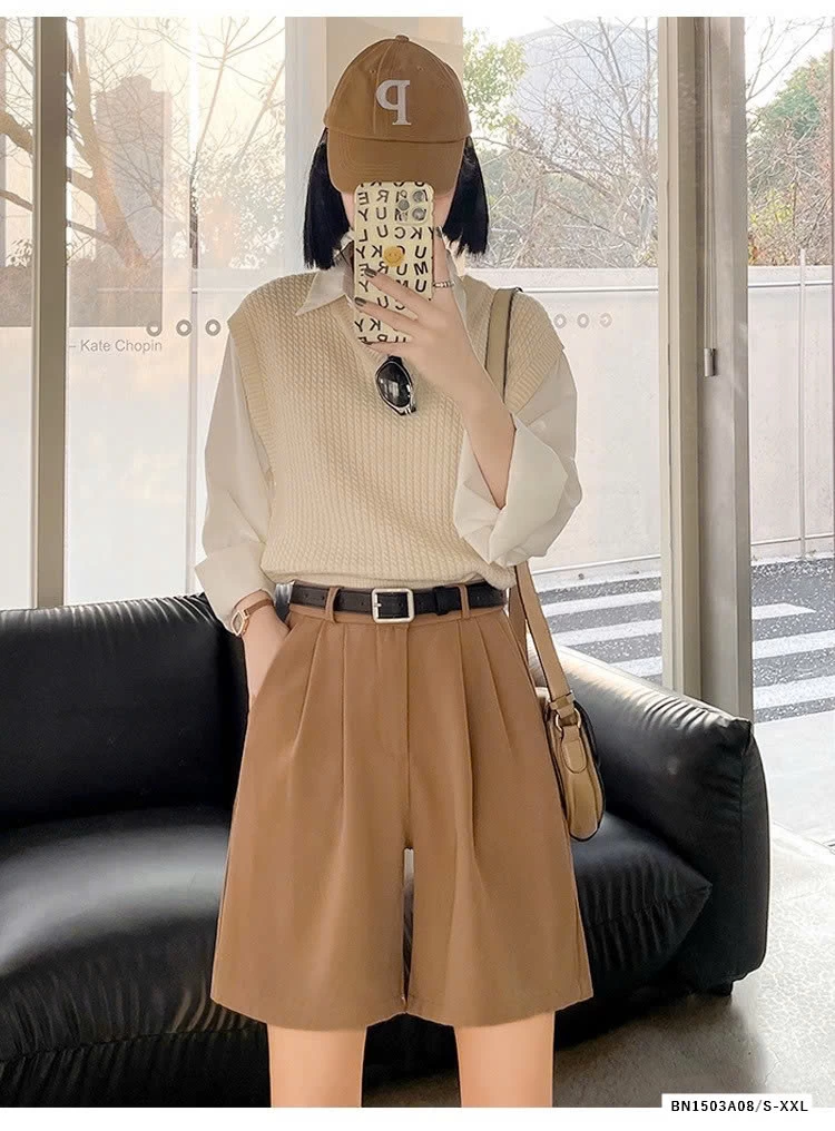 SHORT VẢI CẠP CÚC NỮ