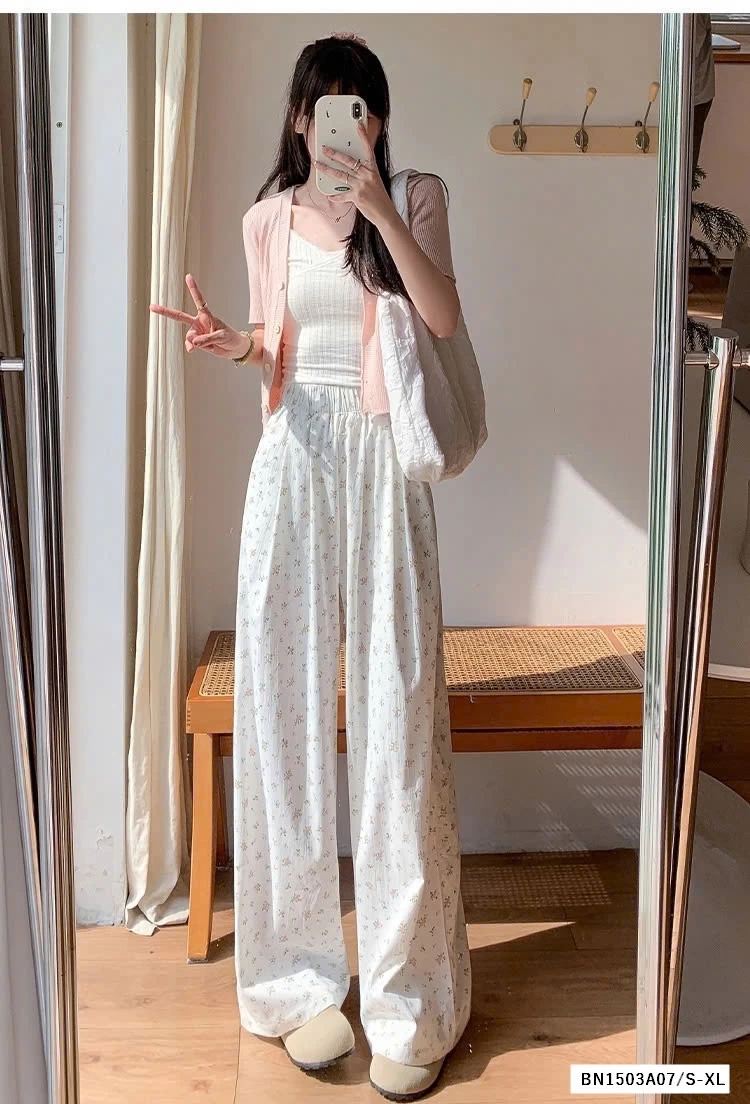 QUẦN SUÔNG ĐŨI HOA NHÍ