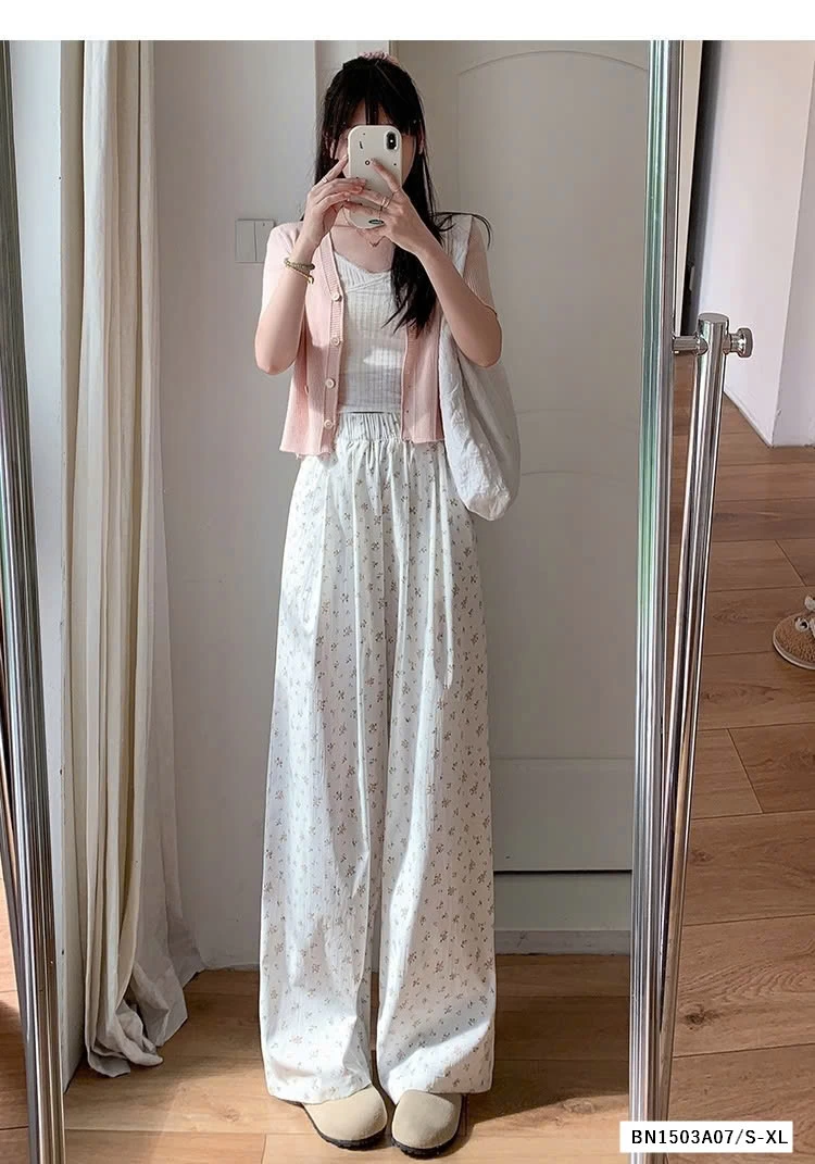 QUẦN SUÔNG ĐŨI HOA NHÍ