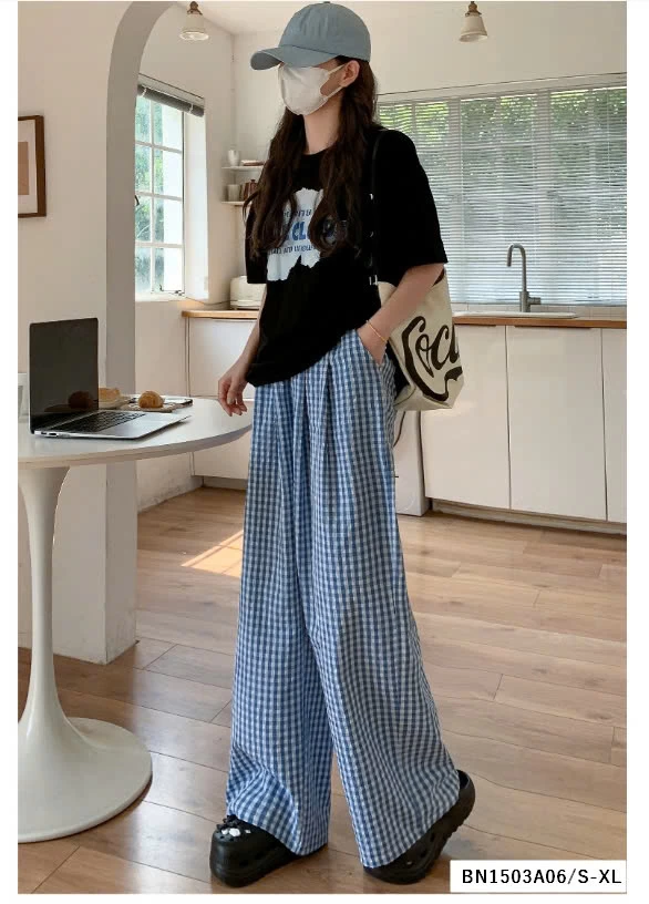 QUẦN SUÔNG ĐŨI CARO NHỎ