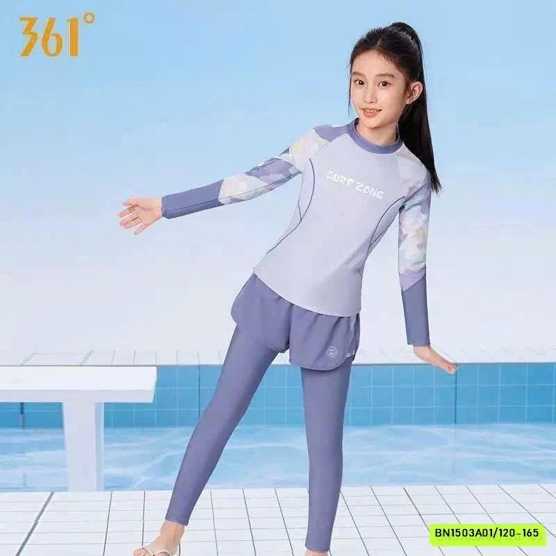 BỘ BƠI DÀI TAY BÉ GÁI 361