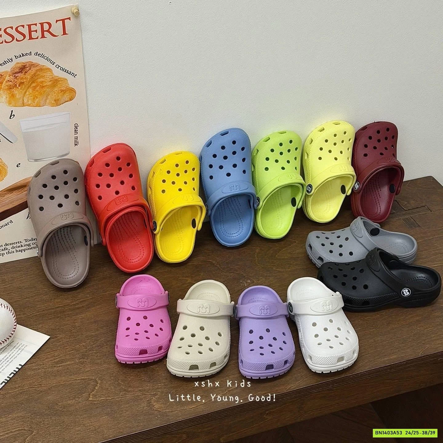 CROCS TRƠN MÀU CAO CẤP