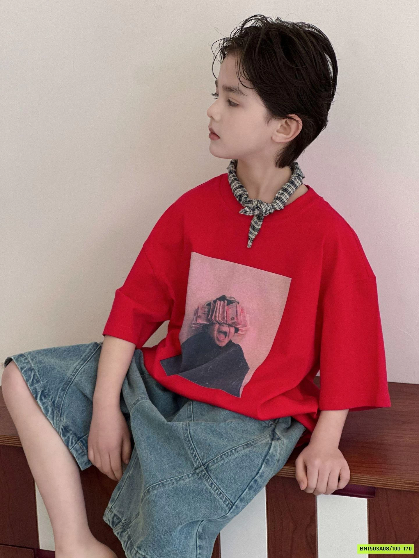 ÁO THUN IN HÌNH BÉ TRAI