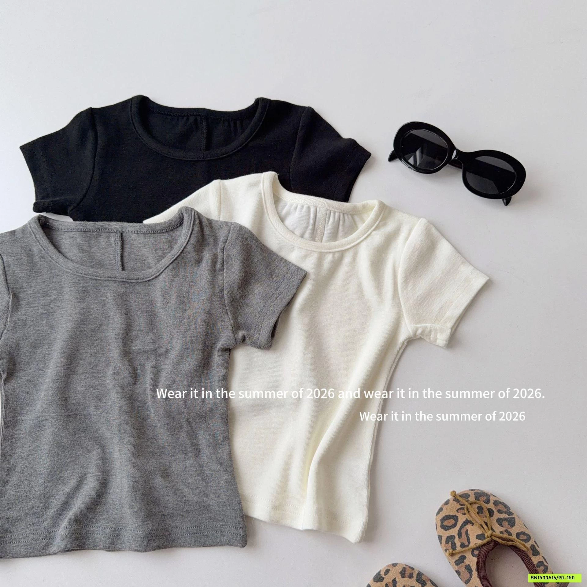 ÁO THUN GIẤY CỔ TRÒN T&QKIDS