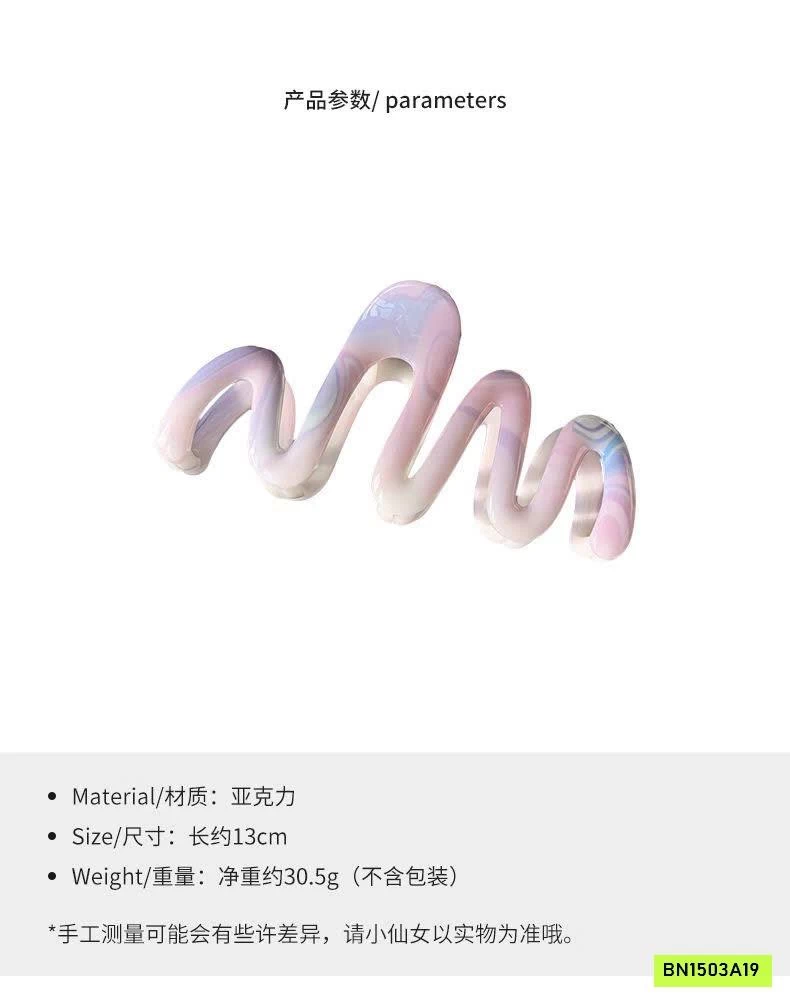 SET 3 KẸP TÓC VÂN MÂY PASTEL