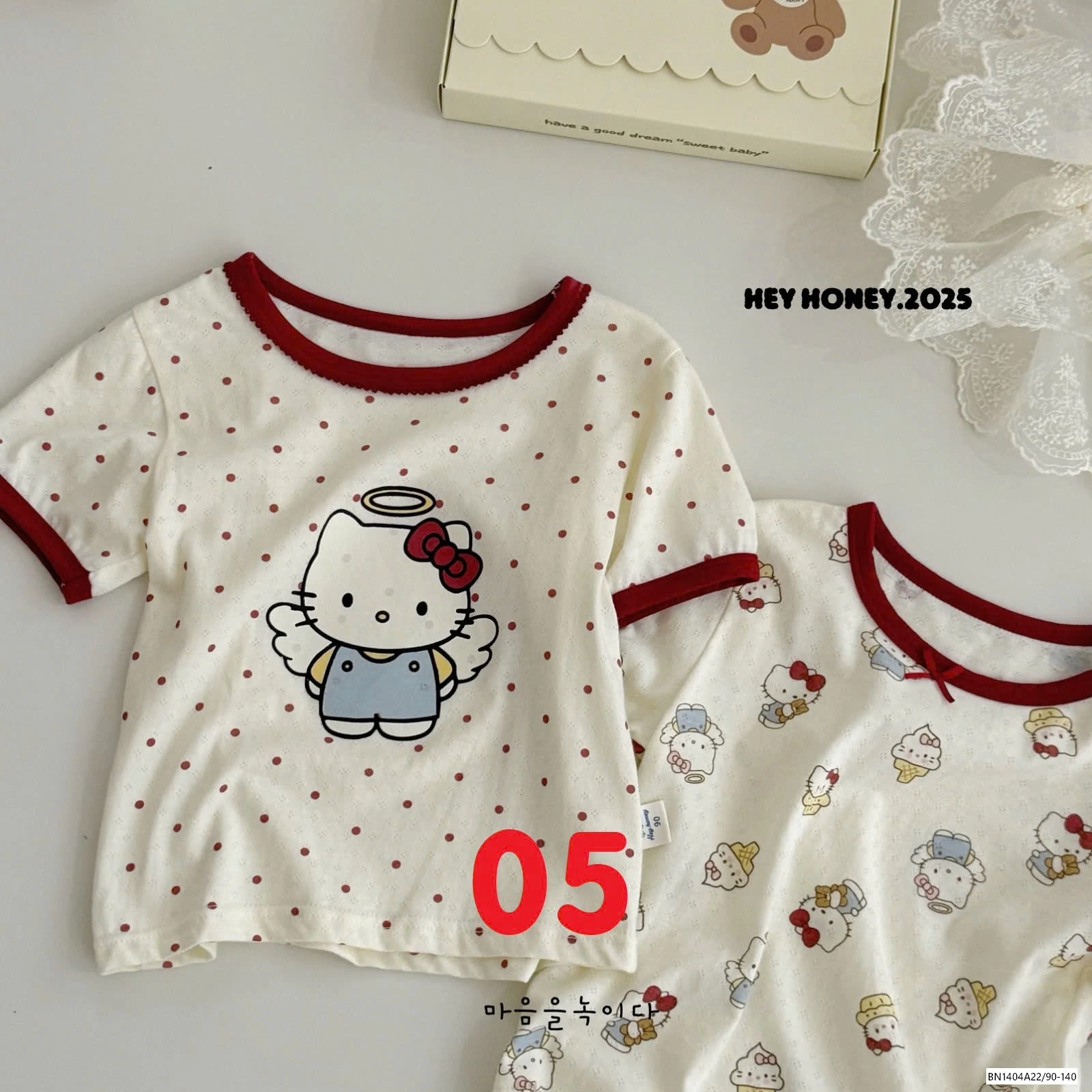 SÉT 2 ÁO COTTON GIẤY HONEY