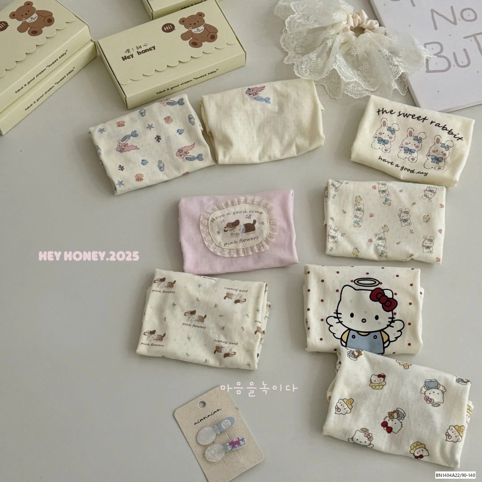 SÉT 2 ÁO COTTON GIẤY HONEY