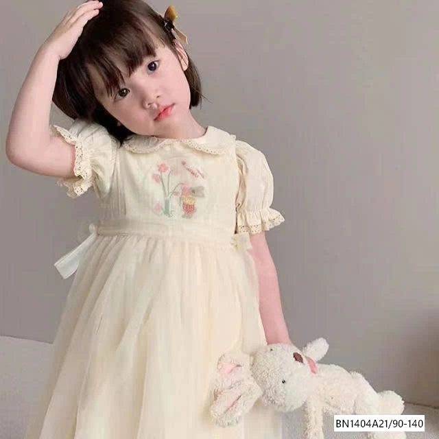 ĐẦM CỔ SEN TAY BỒNG PREMIUM