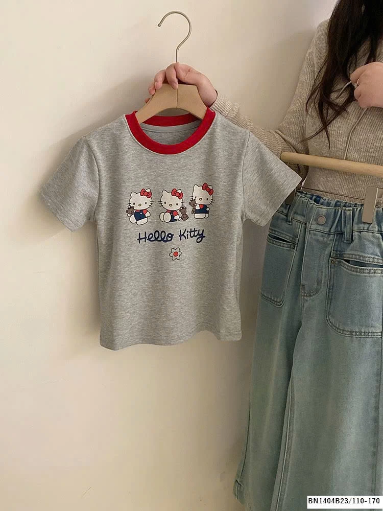 SÉT ÁO PHÔNG KITTY MIX QUẦN JEAN